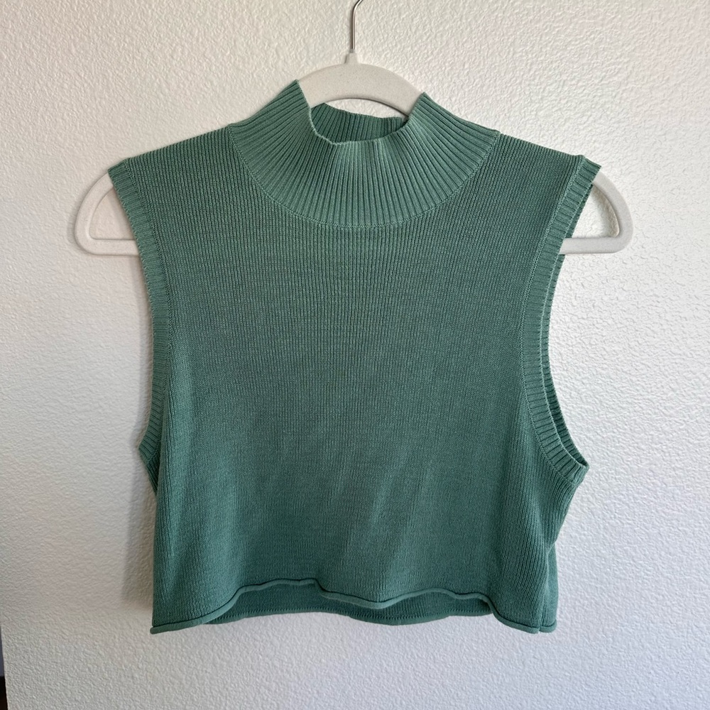 Green Sweater Tank